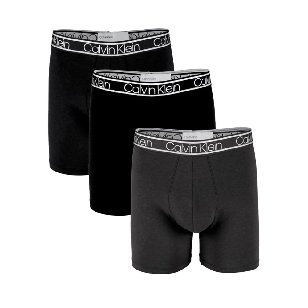 Calvin Klein mens Microfiber 3-Pack Boxer Brief - Large